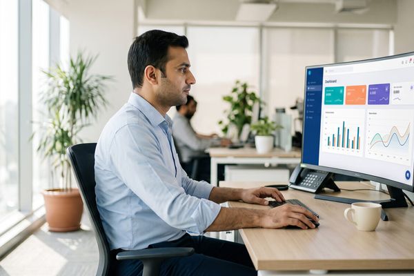 Payroll officer processing EOBI contributions in Pakistan